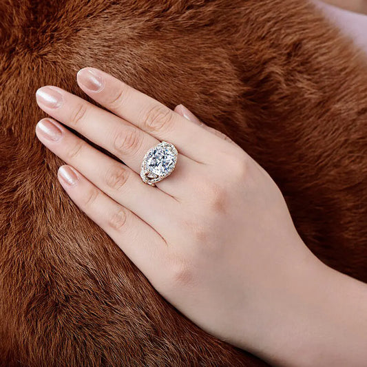 Colorful Pattern Luxury Zircon Fashion Ring